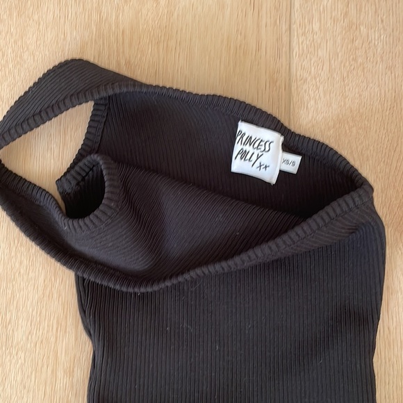 Princess Polly one shoulder black dress - Picture 2 of 2